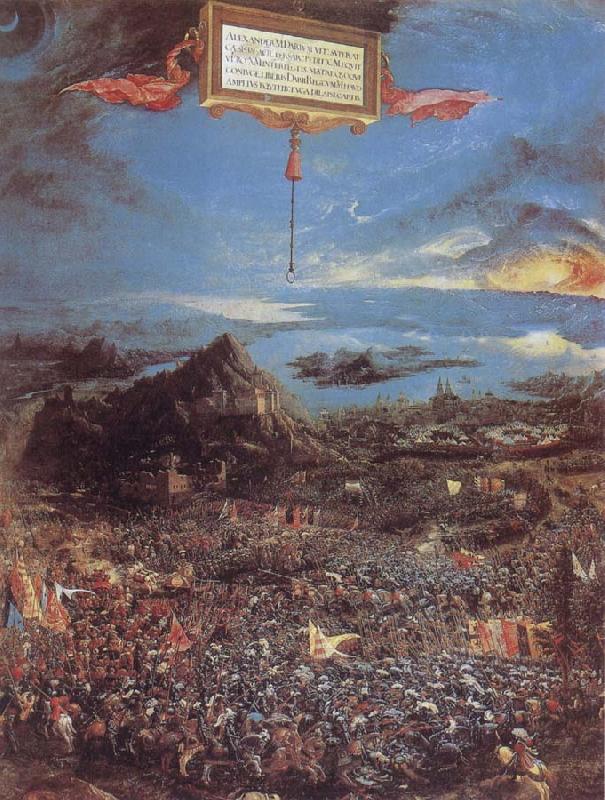 Albrecht Altdorfer The Battle at the Issus France oil painting art